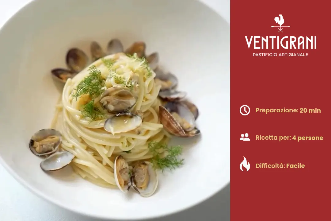 Spaghetti Ventigrani alle Vongole